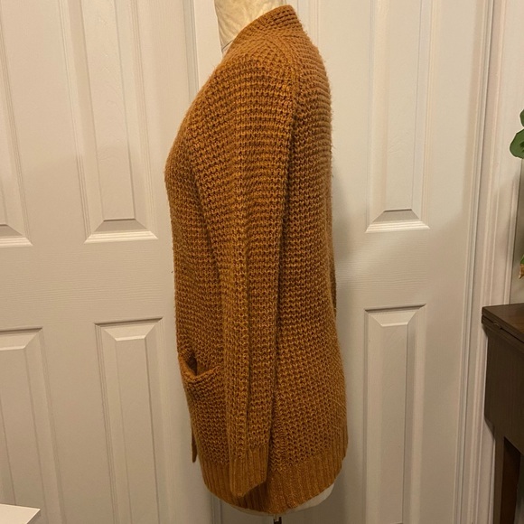 Pink Clover Burnt Orange Long Knit Cardigan - Picture 2 of 6